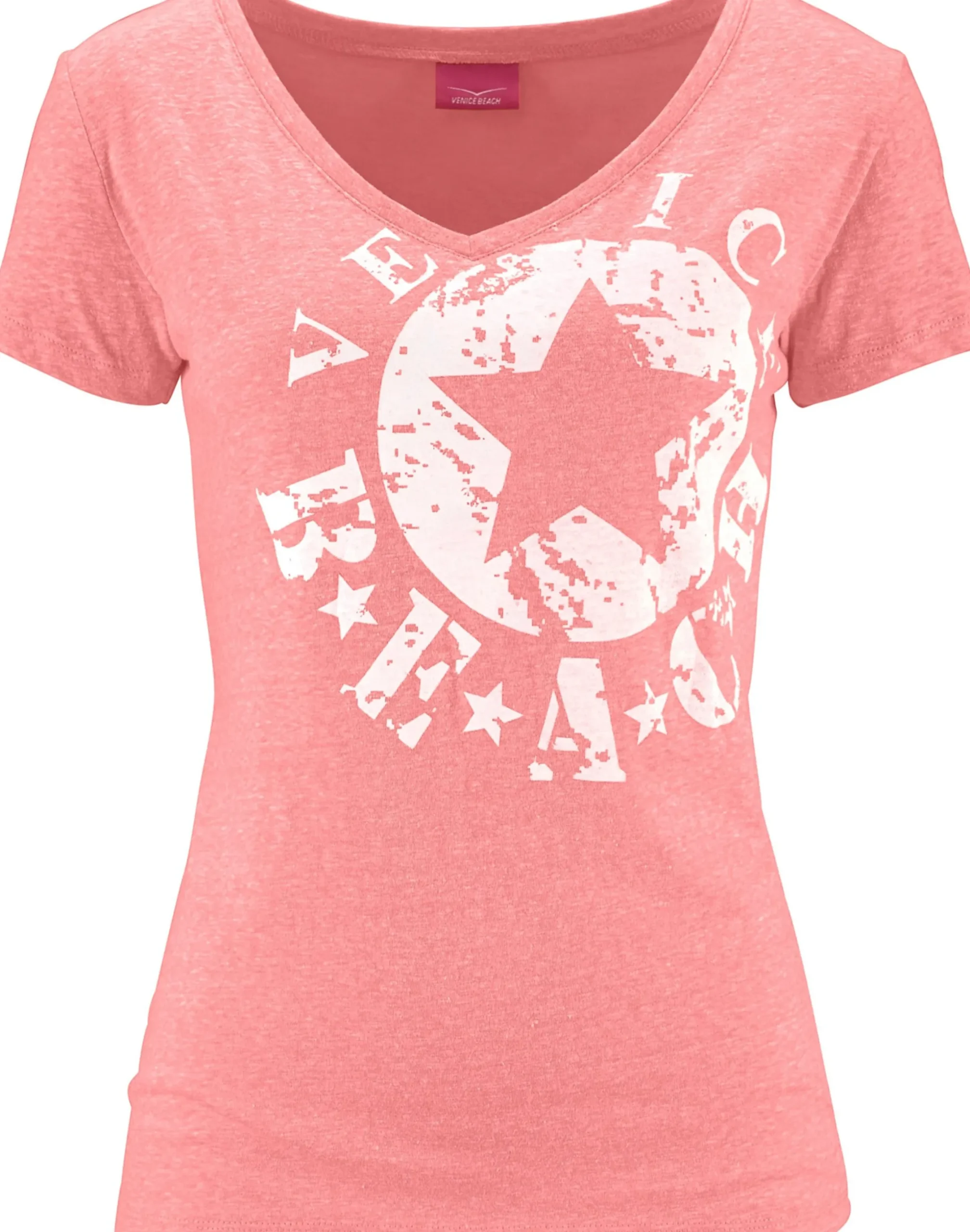 Shirts|Venice Beach Strandshirt neonkoralle-meliert