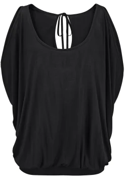 Strandmode|Shirts|LASCANA Strandshirt schwarz