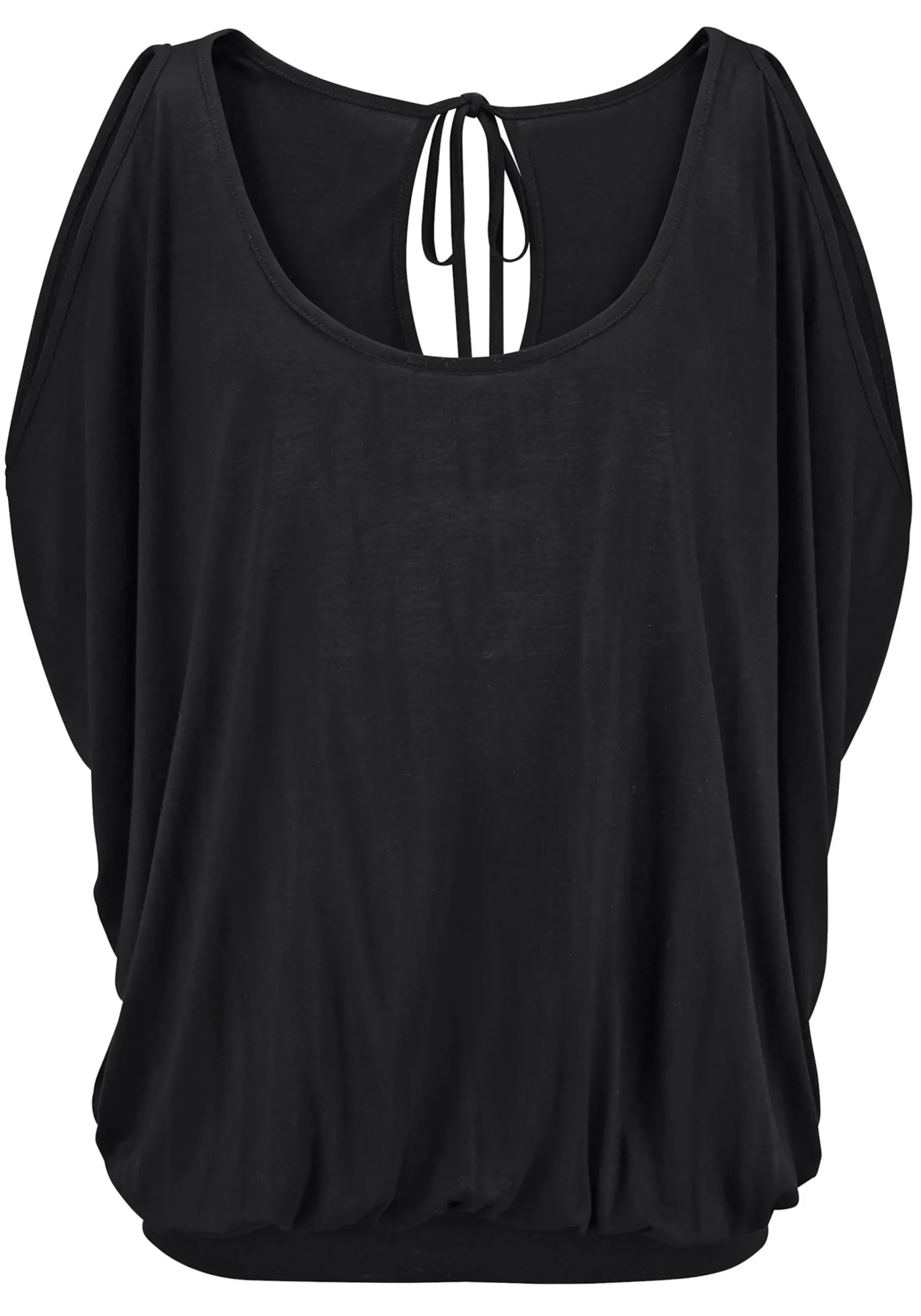 Strandmode|Shirts|LASCANA Strandshirt schwarz