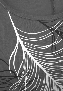 Strandmode|LASCANA Strandshirt grau-bedruckt