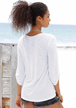 Strandmode|Shirts|Buffalo Strandshirt weiß