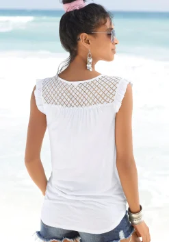 Strandmode|Buffalo Strandshirt weiß