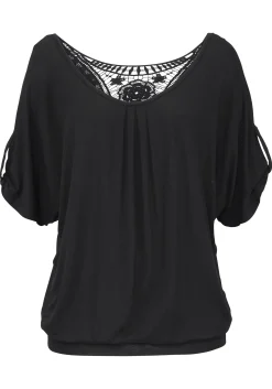 Strandmode|LASCANA Strandshirt schwarz