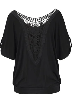 Strandmode|LASCANA Strandshirt schwarz