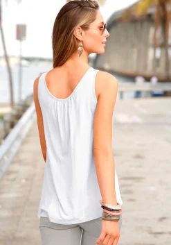 Strandmode|Shirts|Buffalo Strandtop weiß