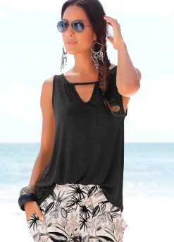 Strandmode|Shirts|Buffalo Strandtop schwarz