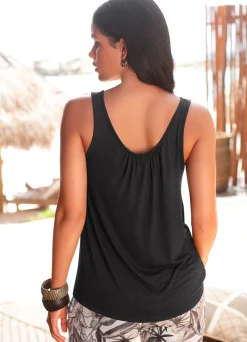 Strandmode|Shirts|Buffalo Strandtop schwarz