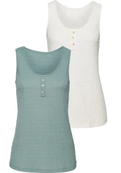 Shirts|Vivance Strandtop mint,creme