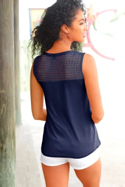 Strandmode|s.Oliver Strandtop navy