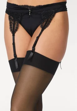 Strümpfe & Socken|LASCANA Strapsstrümpfe 2xschwarz