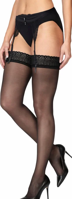 Strümpfe & Socken|LASCANA Strapsstrümpfe schwarz