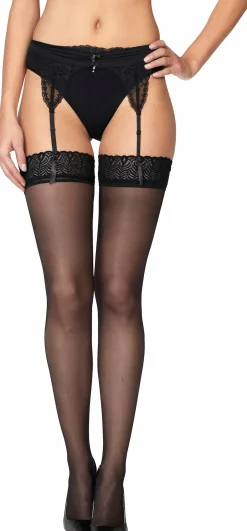 Strümpfe & Socken|LASCANA Strapsstrümpfe schwarz