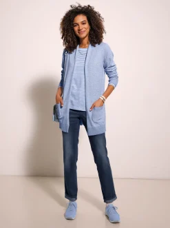 Shirts| Streifenshirt aus Single-Jersey bleu-ecru-geringelt