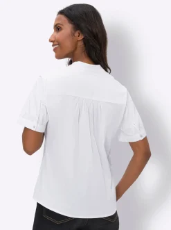 Blusen|heine Stretchbluse ecru