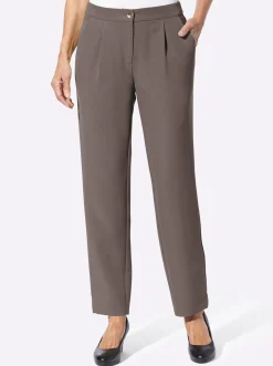 Hosen| Stretch-Hose in Koffer-Qualität dunkeltaupe