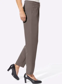 Hosen| Stretch-Hose in Koffer-Qualität dunkeltaupe