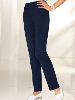 Hosen| Stretch-Hose mit innenliegendem Dehnbund marine