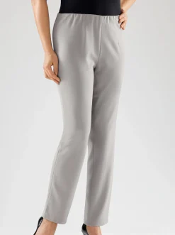 Hosen| Stretch-Hose mit innenliegendem Dehnbund grau