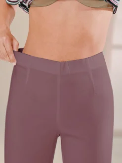 Hosen| Stretch-Hose mit innenliegendem Dehnbund rosenholz