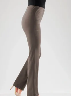 Hosen| Stretch-Hose mit innenliegendem Dehnbund taupe