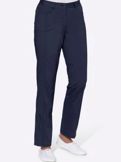 Hosen| Stretch-Hose mit rückwärtigem Dehnbund nachtblau