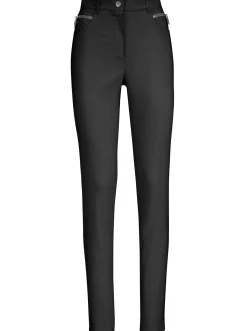 Hosen|Stehmann Comfort line Stretch-Hose mit Zier-Taschen vorne schwarz