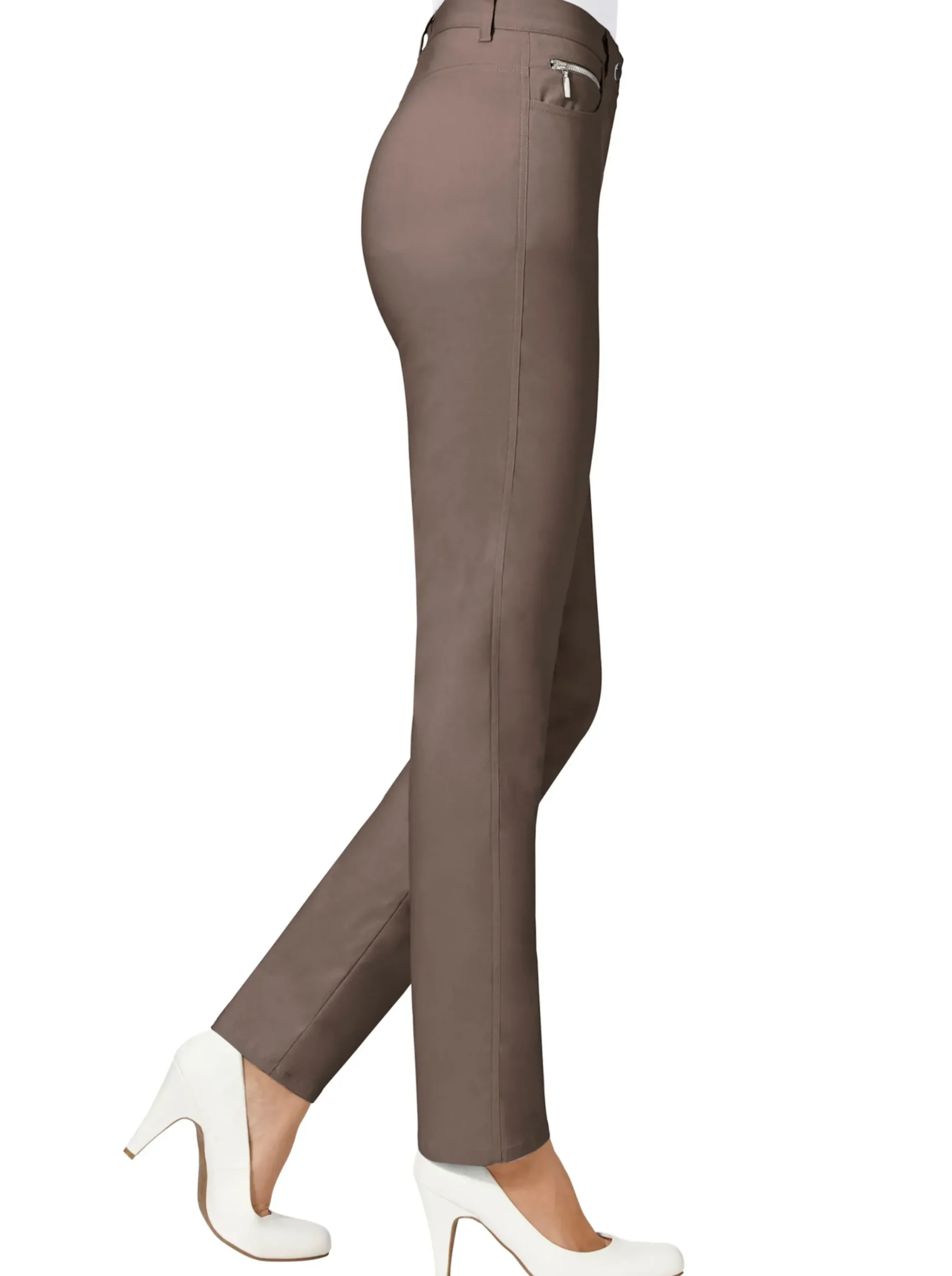 Hosen|Stehmann Comfort line Stretch-Hose mit Zier-Taschen vorne stein