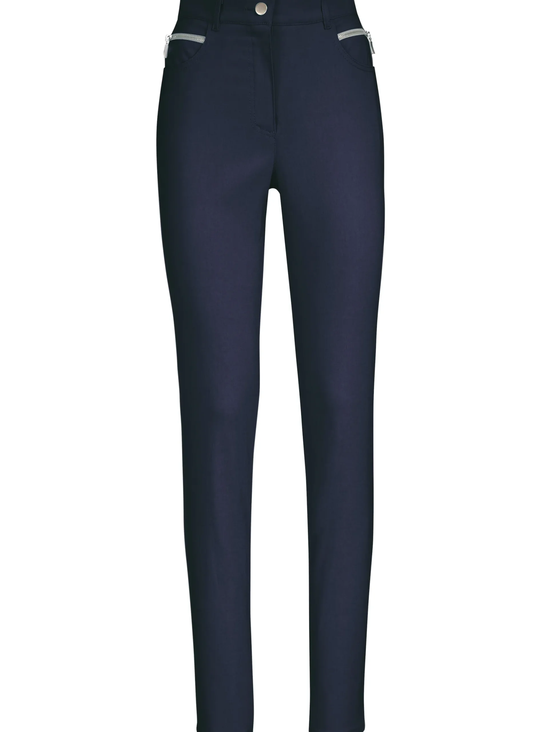 Hosen|Stehmann Comfort line Stretch-Hose mit Zier-Taschen vorne marine