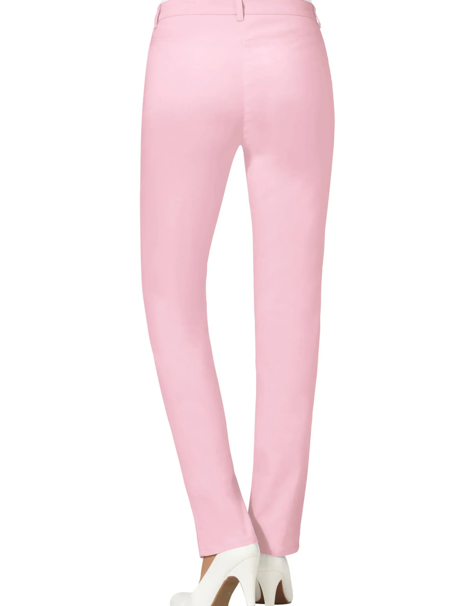 Hosen|Stehmann Comfort line Stretch-Hose mit Zier-Taschen vorne rosé