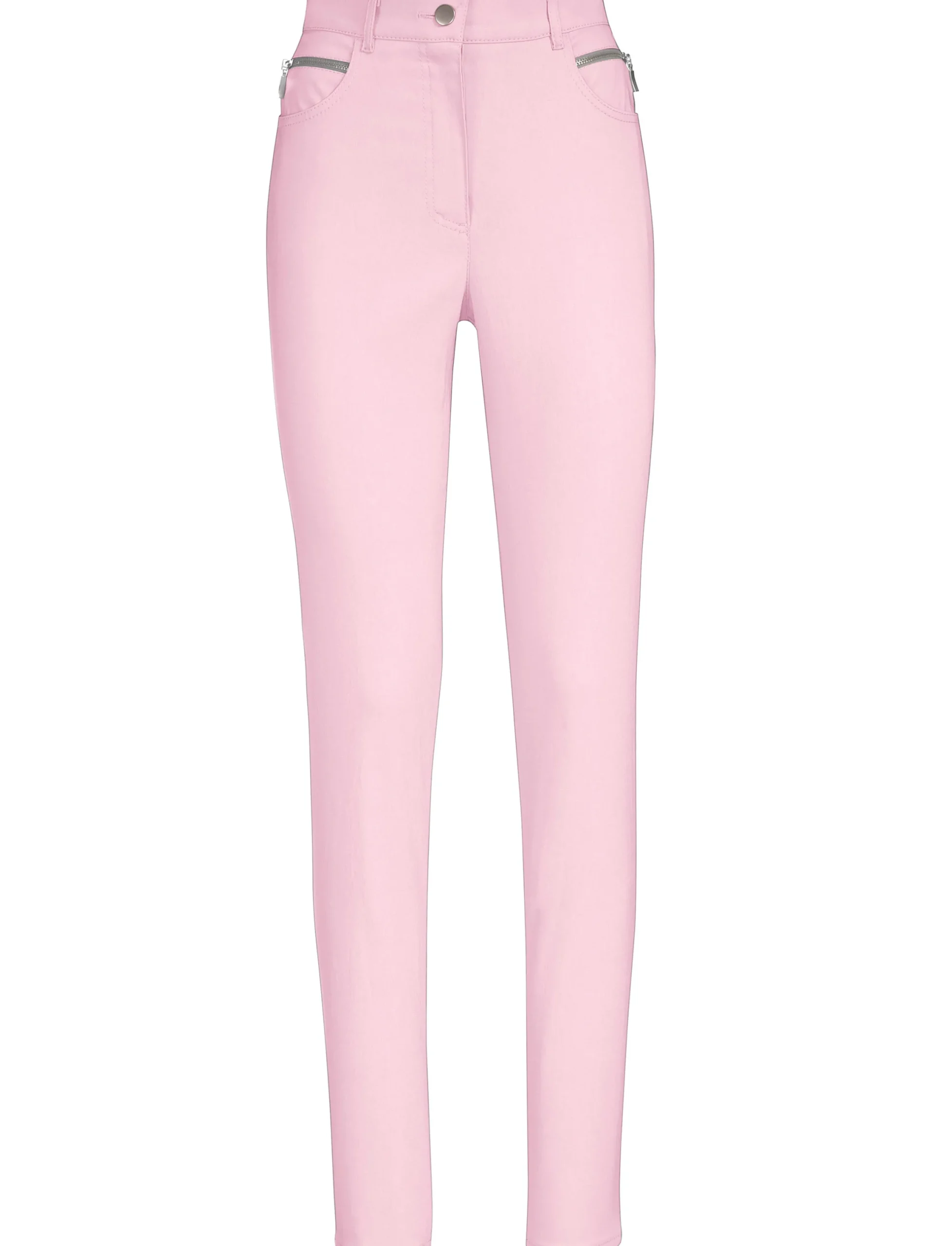 Hosen|Stehmann Comfort line Stretch-Hose mit Zier-Taschen vorne rosé