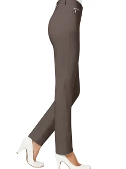 Hosen|Stehmann Comfort line Stretch-Hose mit Zier-Taschen vorne taupe