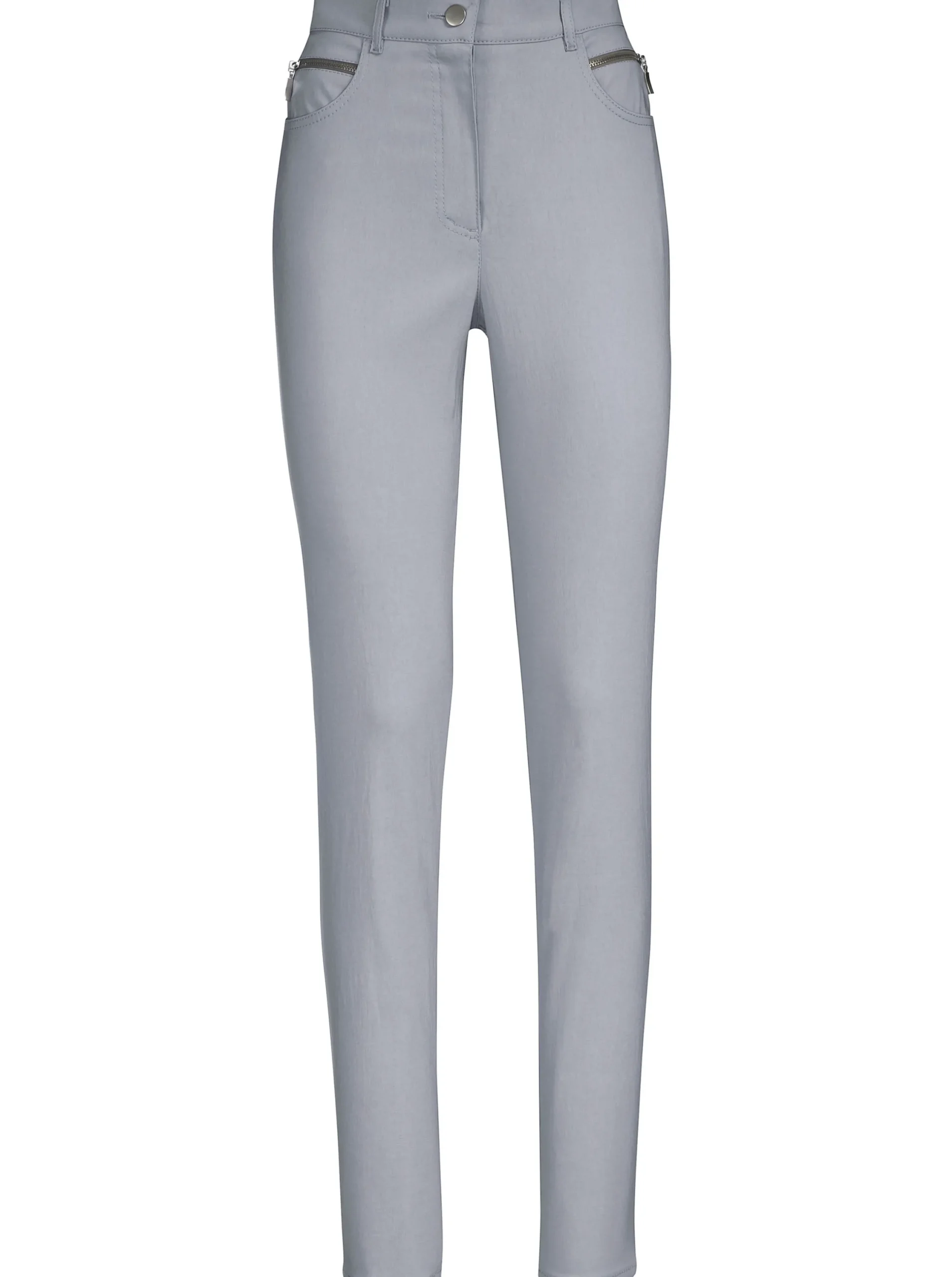 Hosen|Stehmann Comfort line Stretch-Hose mit Zier-Taschen vorne grau