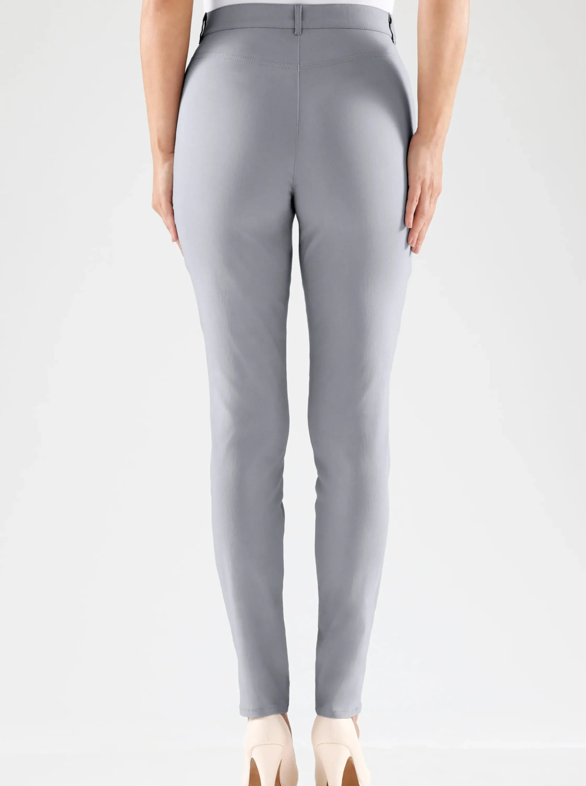 Hosen|Stehmann Comfort line Stretch-Hose mit Zier-Taschen vorne grau