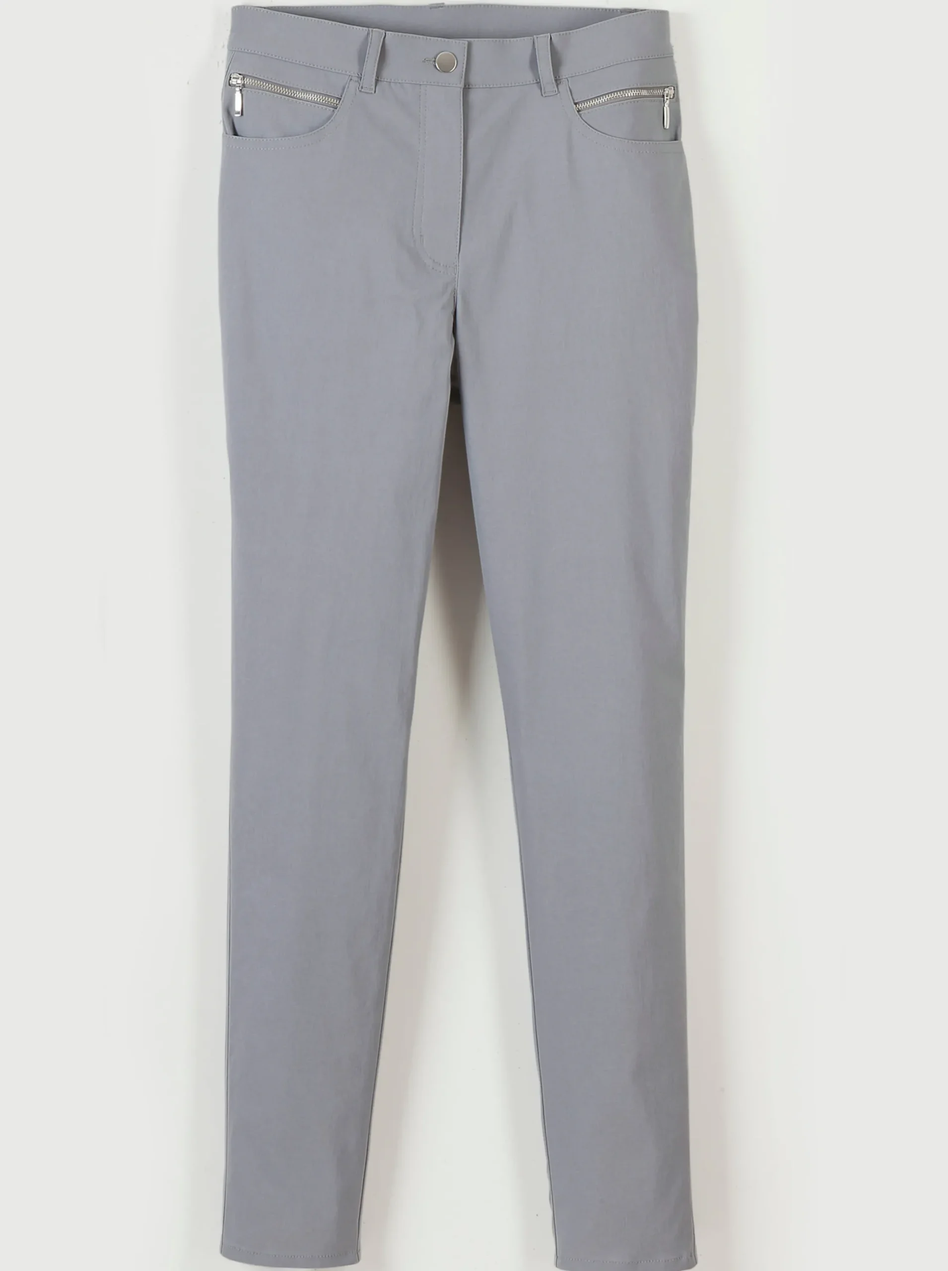 Hosen|Stehmann Comfort line Stretch-Hose mit Zier-Taschen vorne grau
