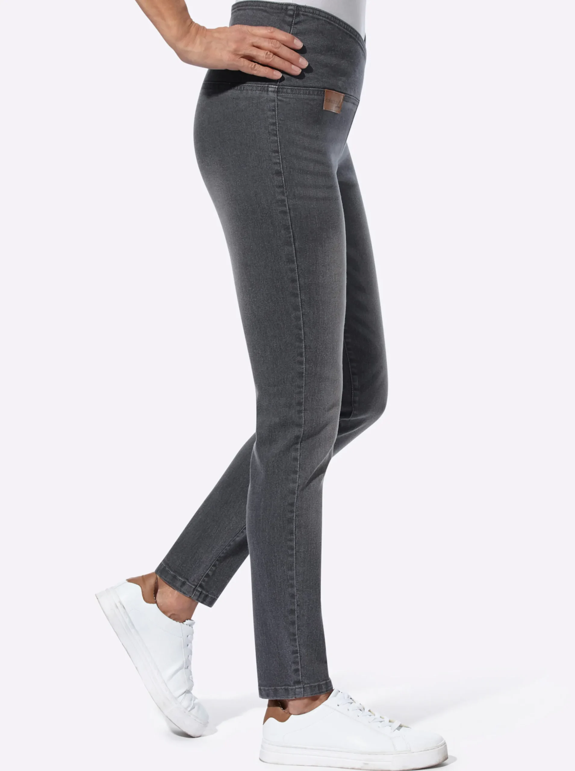 Jeans| Stretch-Jeans anthrazit-grey-denim