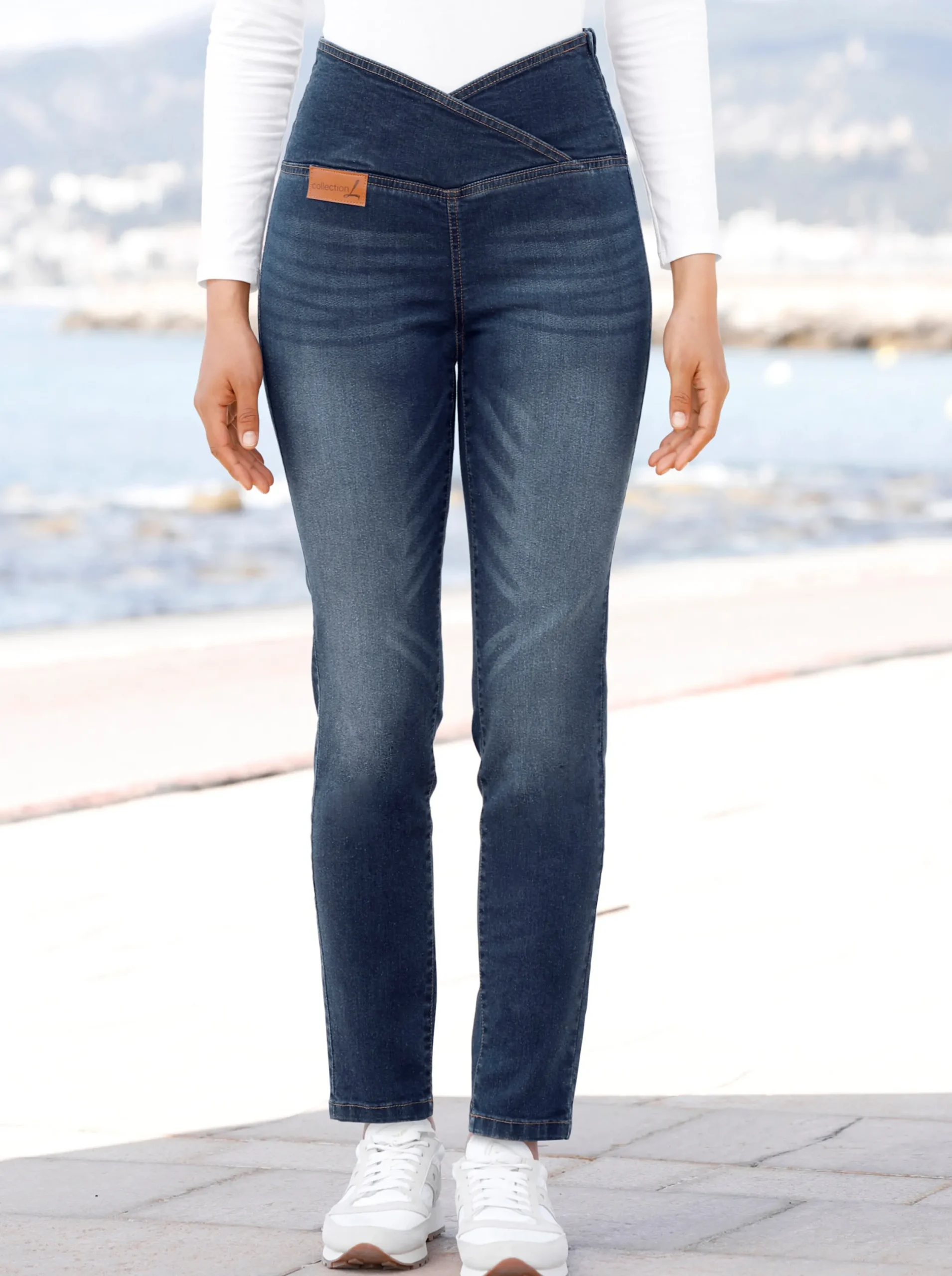 Jeans| Stretch-Jeans blue-stone-washed