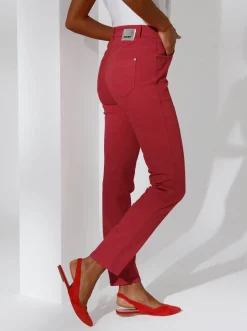 Jeans|Ascari Stretch-Jeans in Röhren-Form rot