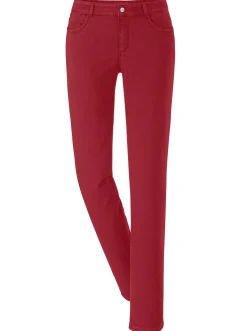 Jeans|Ascari Stretch-Jeans in Röhren-Form rot