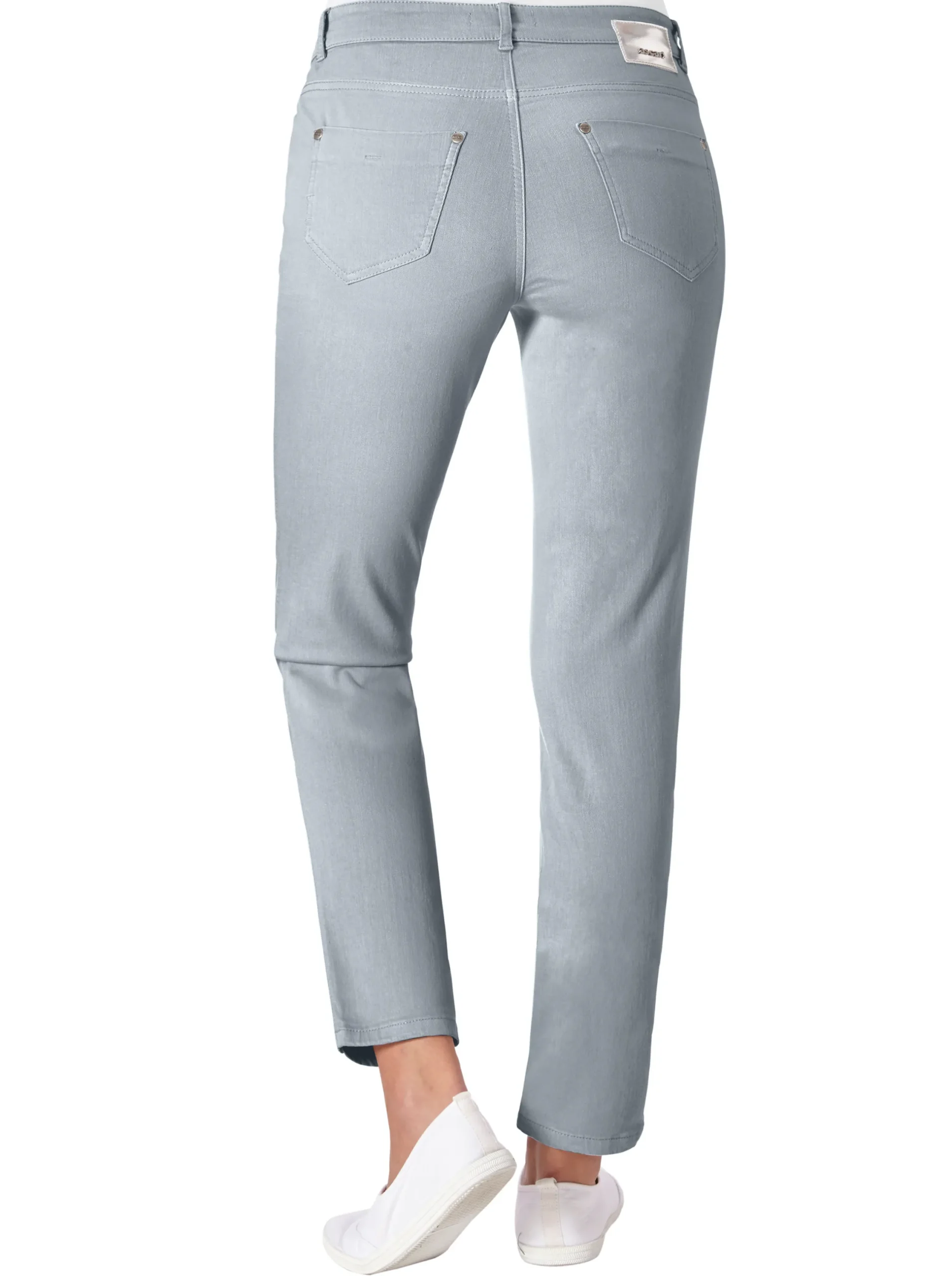 Jeans|Ascari Stretch-Jeans in Röhren-Form grau