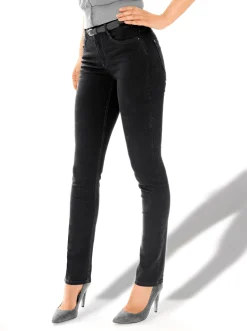 Jeans|Ascari Stretch-Jeans in Röhren-Form schwarz