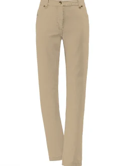 Jeans| Stretch-Jeans mit Glitzersteinchen hinten sand