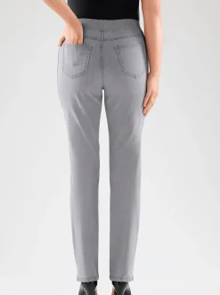 Jeans| Stretch-Jeans mit Rundum-Dehnbund grey-denim