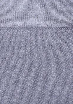 Strandmode|Elbsand Strickhose rauchblaumeliert