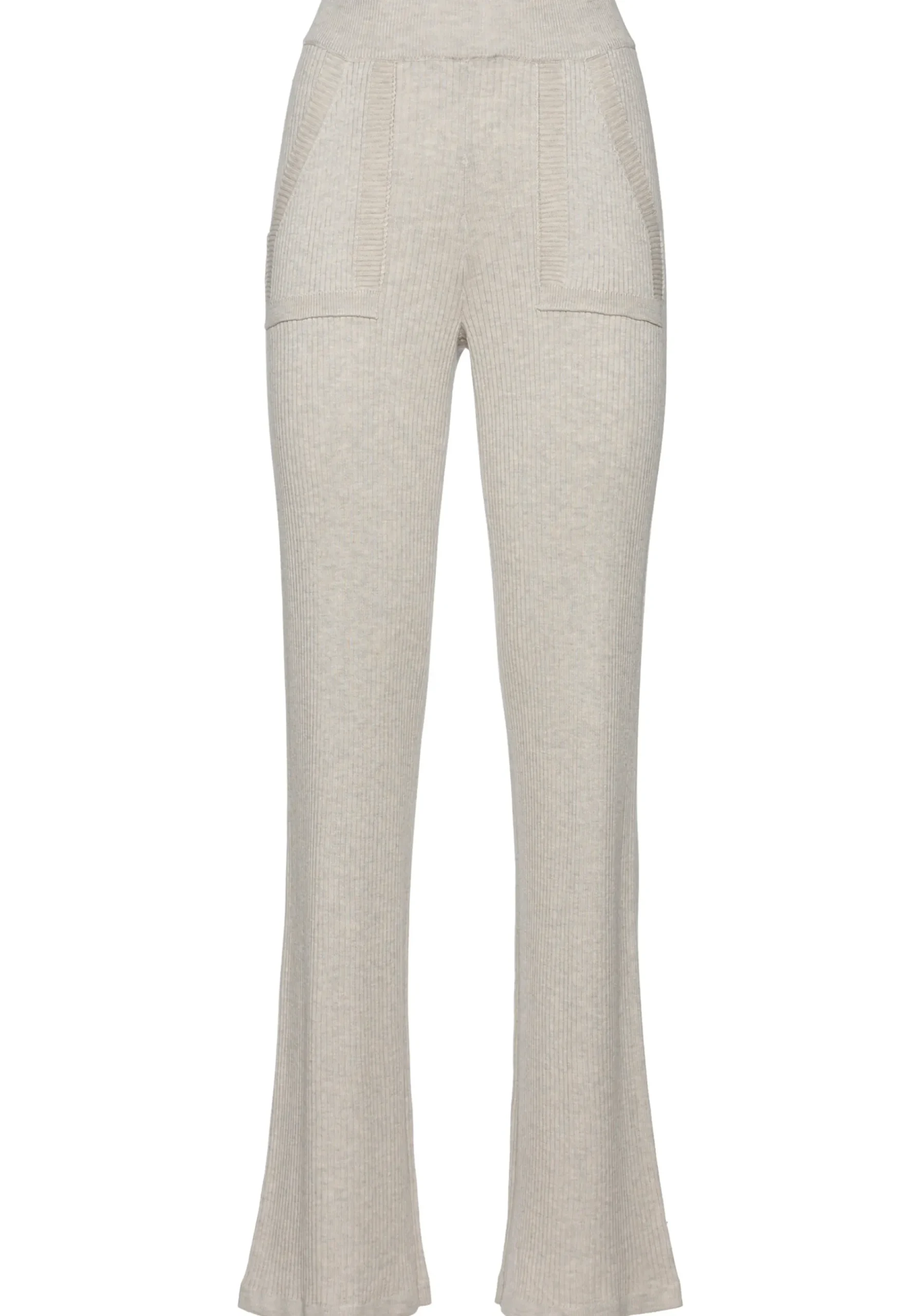 Hosen| Strickhose beigemeliert