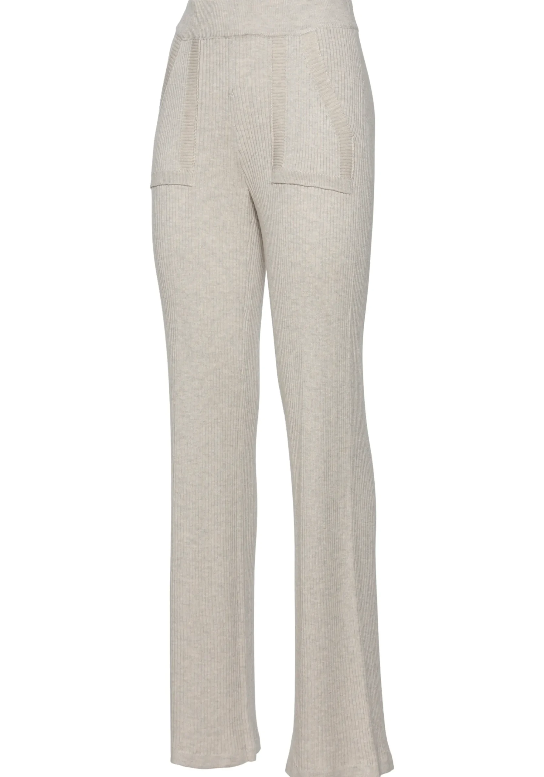 Hosen| Strickhose beigemeliert