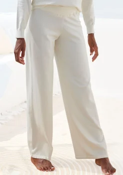 Strandmode|LASCANA Strickhose cream
