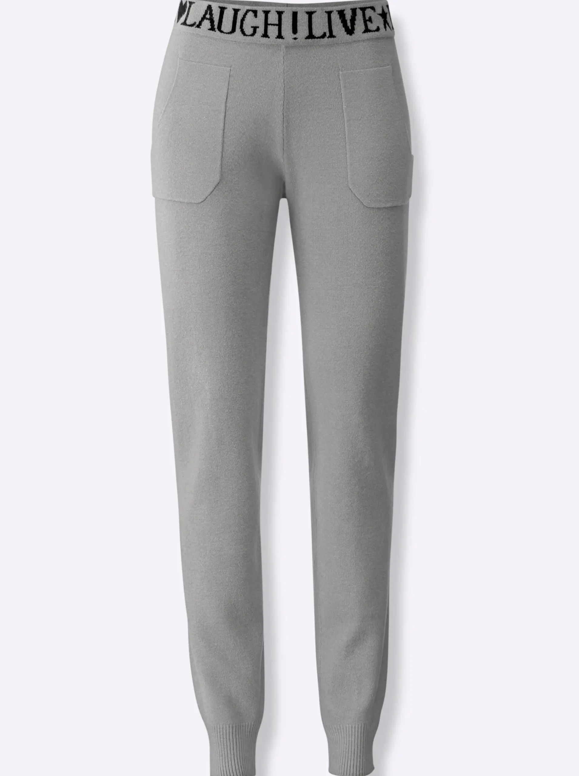 Homewear|Homewear|heine Strickhose steingrau-meliert