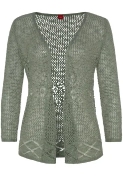 Strickjacken|s.Oliver Strickjacke khaki