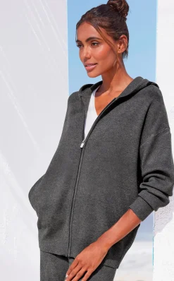 Homewear|Elbsand Strickjacke anthrazit