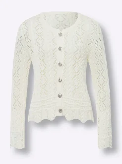 Strickjacken|heine Strickjacke champagner